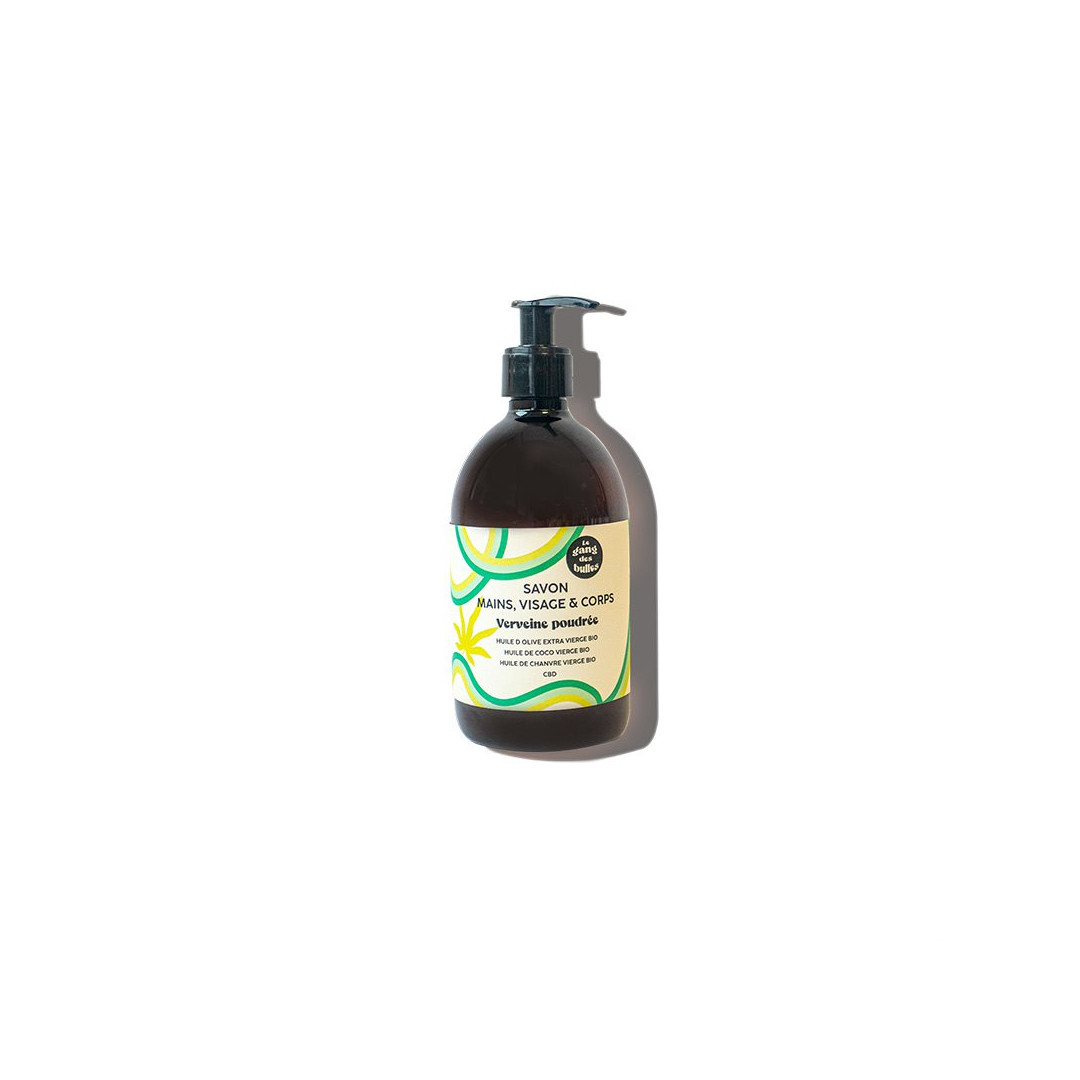 Savon Liquide Mains, Visage & Corps - Verveine Poudrée - Le Gang des Bulles - Paulette Store